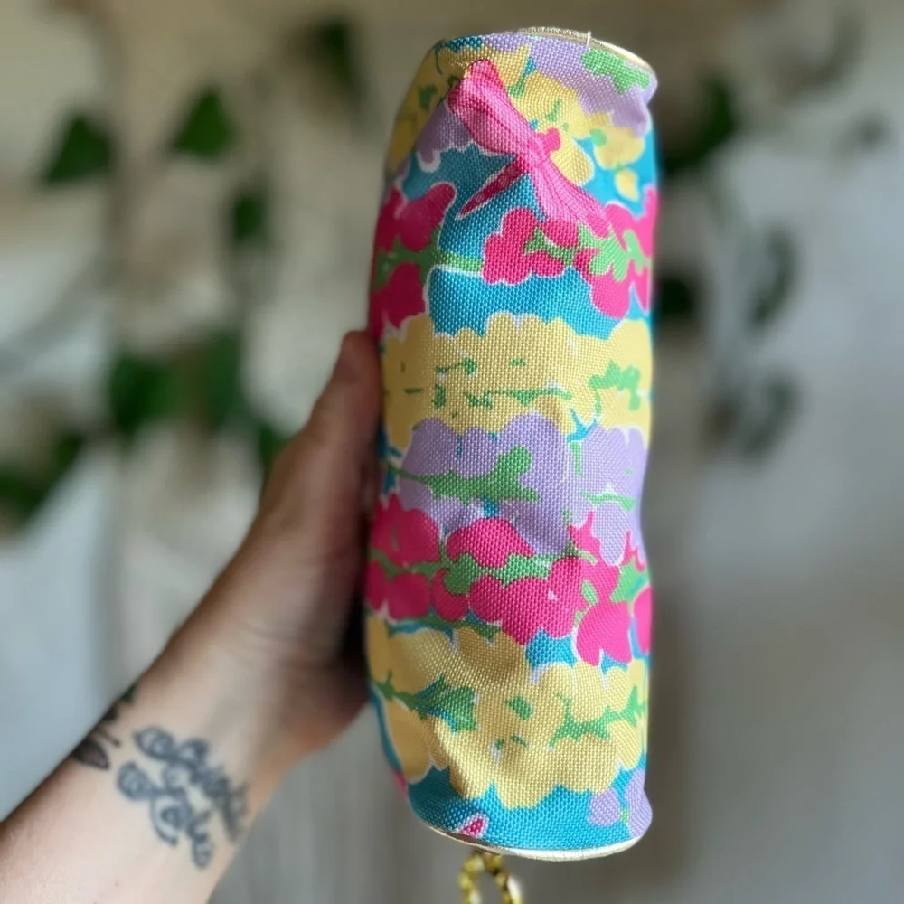 Lilly Pulitzer x Estée Lauder Floral Cosmetic Bag Makeup Pouch Travel Case